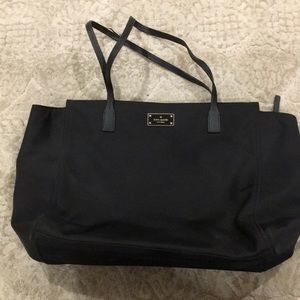 Kate Spade Black Nylon Tote Bag